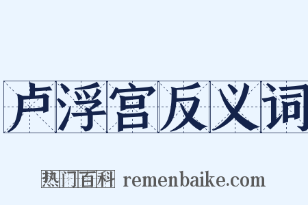 卢浮宫反义词是什么意思的图片